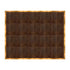 Chivari 16' x 20' Fruitwood Portable Dance Floor with Gold Edge Trim DF-16X20-FRTG-KT