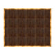 Chivari 16' x 20' Fruitwood Portable Dance Floor with Gold Edge Trim DF-16X20-FRTG-KT