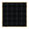 Chivari 20' x 20' Black Portable Dance Floor with Classic Gold Edge Trim DF-20X20-BLKCG-KT