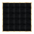 Chivari 20' x 20' Black Portable Dance Floor with Classic Gold Edge Trim DF-20X20-BLKCG-KT