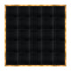 Chivari 20' x 20' Black Portable Dance Floor with Gold Edge Trim DF-20X20-BLKG-KT