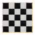 Chivari 20' x 20' Black & White Portable Dance Floor with Black Edge Trim DF-20X20-BLKWHTB-KT