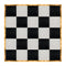 Chivari 20' x 20' Black & White Portable Dance Floor with Gold Edge Trim DF-20X20-BLKWHTG-KT