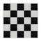 Chivari 20' x 20' Black & White Portable Dance Floor with Silver Edge Trim DF-20X20-BLKWHTS-KT