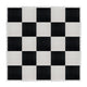 Chivari 20' x 20' Black & White Portable Dance Floor with Silver Edge Trim DF-20X20-BLKWHTS-KT