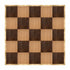 Chivari 20' x 20' Chestnut & Fruitwood Portable Dance Floor with Black Edge Trim DF-20X20-CHTFRTB-KT