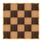 Chivari 20' x 20' Fruitwood & Chestnut Portable Dance Floor with Gold Edge Trim DF-20X20-CHTFRTG-KT