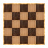 Chivari 20' x 20' Fruitwood & Chestnut Portable Dance Floor with Gold Edge Trim DF-20X20-CHTFRTG-KT