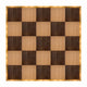 Chivari 20' x 20' Fruitwood & Chestnut Portable Dance Floor with Gold Edge Trim DF-20X20-CHTFRTG-KT