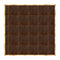 Chivari 20' x 20' Fruitwood Portable Dance Floor with Classic Gold Edge Trim DF-20X20-FRTCG-KT