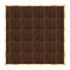 Chivari 20' x 20' Fruitwood Portable Dance Floor with Classic Gold Edge Trim DF-20X20-FRTCG-KT
