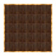 Chivari 20' x 20' Fruitwood Portable Dance Floor with Gold Edge Trim DF-20X20-FRTG-KT