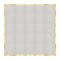 Chivari 20' x 20' White Portable Dance Floor with Classic Gold Edge Trim DF-20X20-WHTCG-KT