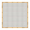 Chivari 20' x 20' White Portable Dance Floor with Gold Edge Trim DF-20X20-WHTG-KT