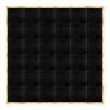 24' x 24' Black Portable Dance Floor with Classic Gold Edge Trim