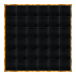 24' x 24' Black Portable Dance Floor with Gold Edge Trim