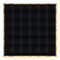 Chivari 24' x 24' Black Portable Dance Floor with Gold Edge Trim DF-24X24-BLKG-KT