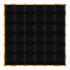 Chivari 24' x 24' Black Portable Dance Floor with Gold Edge Trim DF-24X24-BLKG-KT