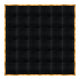 Chivari 24' x 24' Black Portable Dance Floor with Gold Edge Trim DF-24X24-BLKG-KT