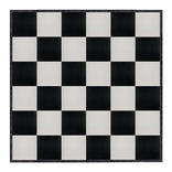 24' x 24' Black & White Portable Dance Floor with Black Edge Trim