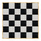 Chivari 24' x 24' Black & White Portable Dance Floor with Classic Gold Edge Trim DF-24X24-BLKWHTCG-KT