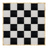 Chivari 24' x 24' Black & White Portable Dance Floor with Classic Gold Edge Trim DF-24X24-BLKWHTCG-KT