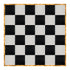 Chivari 24' x 24' Black & White Portable Dance Floor with Gold Edge Trim DF-24X24-BLKWHTG-KT