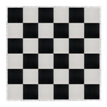 24' x 24' Black & White Portable Dance Floor with Silver Edge Trim