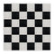 Chivari 24' x 24' Black & White Portable Dance Floor with Silver Edge Trim DF-24X24-BLKWHTS-KT