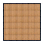 24' x 24' Chestnut Portable Dance Floor with Black Edge Trim