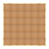 Chivari 24' x 24' Chestnut Portable Dance Floor with Classic Gold Edge Trim DF-24X24-CHTCG-KT