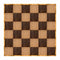 Chivari 24' x 24' Fruitwood & Chestnut Portable Dance Floor with Gold Edge Trim DF-24X24-CHTFRTG-KT