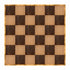 Chivari 24' x 24' Fruitwood & Chestnut Portable Dance Floor with Gold Edge Trim DF-24X24-CHTFRTG-KT