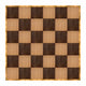 Chivari 24' x 24' Fruitwood & Chestnut Portable Dance Floor with Gold Edge Trim DF-24X24-CHTFRTG-KT
