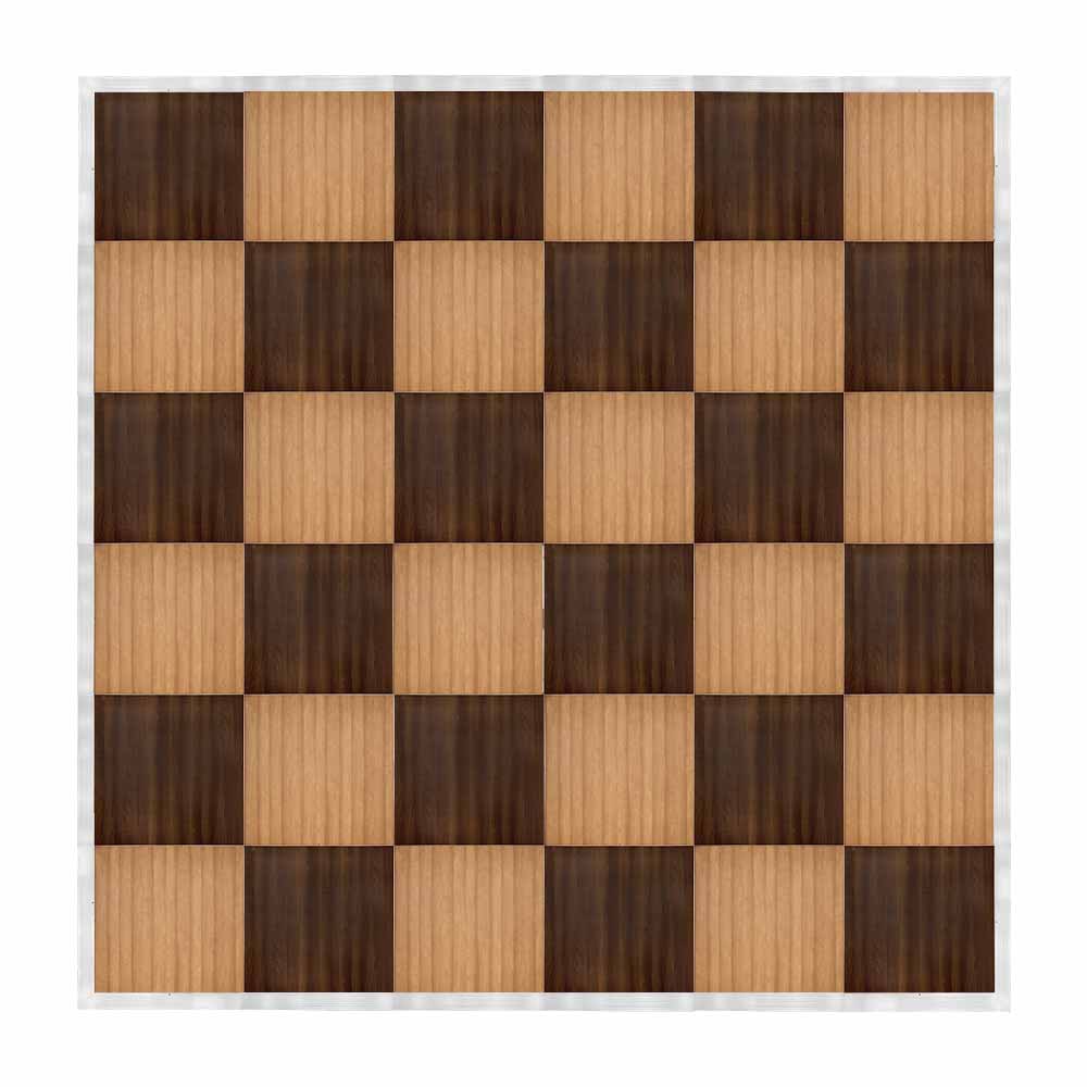 Chivari 24' x 24' Fruitwood & Chestnut Portable Dance Floor with Silver Edge Trim DF-24X24-CHTFRTS-KT