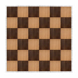 24' x 24' Fruitwood & Chestnut Portable Dance Floor with Silver Edge Trim