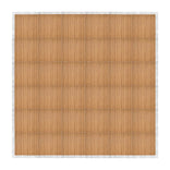 24' x 24' Chestnut Portable Dance Floor with Silver Edge Trim