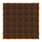 Chivari 24' x 24' Fruitwood Portable Dance Floor with Gold Edge Trim DF-24X24-FRTG-KT