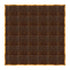 Chivari 24' x 24' Fruitwood Portable Dance Floor with Gold Edge Trim DF-24X24-FRTG-KT
