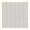 Chivari 24' x 24' White Portable Dance Floor with Classic Gold Edge Trim DF-24X24-WHTCG-KT