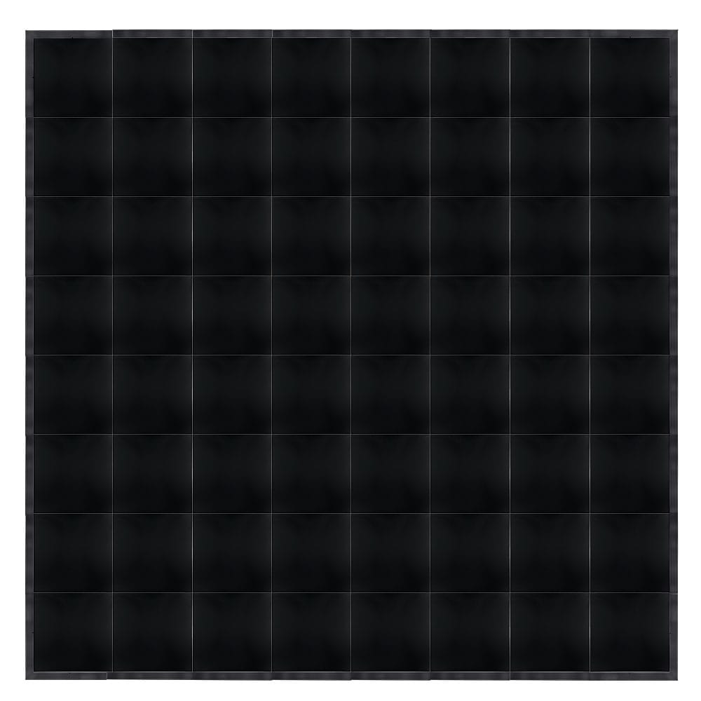 Chivari 32' x 32' Black Portable Dance Floor with Black Edge Trim DF-32X32-BLKB-KT