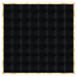 32' x 32' Black Portable Dance Floor with Classic Gold Edge Trim