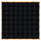 Chivari 32' x 32' Black Portable Dance Floor with Gold Edge Trim DF-32X32-BLKG-KT