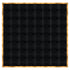 Chivari 32' x 32' Black Portable Dance Floor with Gold Edge Trim DF-32X32-BLKG-KT