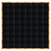 Chivari 32' x 32' Black Portable Dance Floor with Gold Edge Trim DF-32X32-BLKG-KT