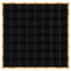 Chivari 32' x 32' Black Portable Dance Floor with Gold Edge Trim DF-32X32-BLKG-KT
