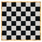 Chivari 32' x 32' Black & White Portable Dance Floor with Gold Edge Trim DF-32X32-BLKWHTG-KT