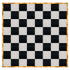 Chivari 32' x 32' Black & White Portable Dance Floor with Gold Edge Trim DF-32X32-BLKWHTG-KT
