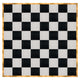 Chivari 32' x 32' Black & White Portable Dance Floor with Gold Edge Trim DF-32X32-BLKWHTG-KT