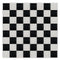 Chivari 32' x 32' Black & White Portable Dance Floor with Silver Edge Trim DF-32X32-BLKWHTS-KT